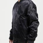 CHAMARRA ON RED SOX TRIPLE BLACK SATIN JACKET TRIPLE BLACK en STOCK