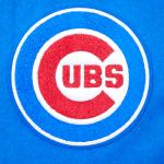 CHAMARRA CHICAGO CUBS SCRIPT TAIL MENS RIB WOOL VARSITY ROYAL BLUE RED en STOCK