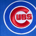 CHAMARRA AGO CUBS OLD ENGLISH WOOL VARSITY JACKET ROYAL RED en STOCK