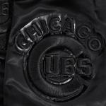 CHAMARRA AGO CUBS TRIPLE BLACK SATIN JACKET TRIPLE BLACK en STOCK