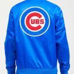 CHAMARRA AGO CUBS HOME TOWN SATIN JACKET ROYAL BLUE en STOCK