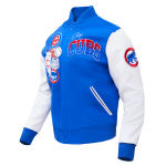CHAMARRA AGO CUBS HOME TOWN WOOL VARSITY JACKET ROYAL BLUE WHITE en STOCK