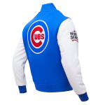 CHAMARRA AGO CUBS HOME TOWN WOOL VARSITY JACKET ROYAL BLUE WHITE en STOCK