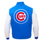 CHAMARRA AGO CUBS HOME TOWN WOOL VARSITY JACKET ROYAL BLUE WHITE en STOCK