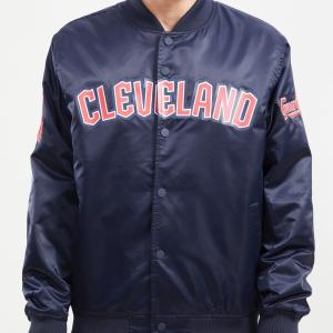 CHAMARRA ELAND GUARDIANS TEAM BIG LOGO SATIN JACKET MIDNIGHT NAVY en STOCK