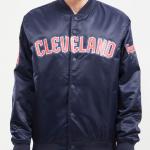 CHAMARRA ELAND GUARDIANS TEAM BIG LOGO SATIN JACKET MIDNIGHT NAVY en STOCK