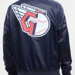 CHAMARRA ELAND GUARDIANS TEAM BIG LOGO SATIN JACKET MIDNIGHT NAVY en STOCK