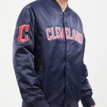 CHAMARRA ELAND GUARDIANS TEAM BIG LOGO SATIN JACKET MIDNIGHT NAVY en STOCK