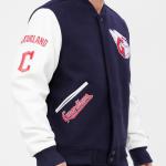 CHAMARRA ELAND GUARDIANS CLASSIC WOOL VARSITY JACKET MIDNIGHT NAVY WHITE en STOCK