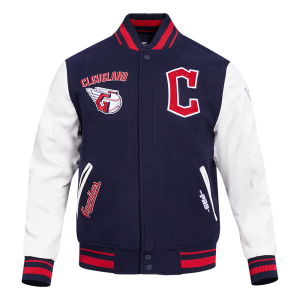 CHAMARRA ELAND GUARDIANS RETRO CLASSIC RIB WOOL VARSITY JACKET MIDNIGHT NAVY RED MIDNIGHT NAVY en STOCK