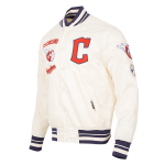 CHAMARRA ELAND GUARDIANS RETRO CLASSIC RIB SATIN JACKET EGGSHELL MIDNIGHT NAVY en STOCK