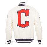 CHAMARRA ELAND GUARDIANS RETRO CLASSIC RIB SATIN JACKET EGGSHELL MIDNIGHT NAVY en STOCK