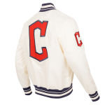 CHAMARRA ELAND GUARDIANS RETRO CLASSIC RIB SATIN JACKET EGGSHELL MIDNIGHT NAVY en STOCK