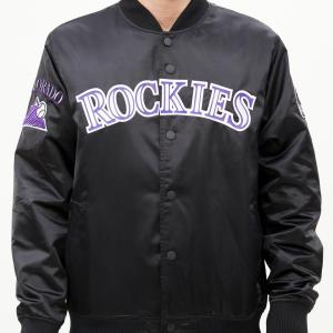 CHAMARRA RADO ROCKIES BIG LOGO SATIN JACKET BLACK en STOCK