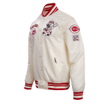 CHAMARRA INNATI REDS RETRO CLASSIC RIB SATIN JACKET EGGSHELL RED en STOCK