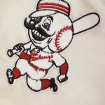 CHAMARRA INNATI REDS RETRO CLASSIC RIB SATIN JACKET EGGSHELL RED en STOCK