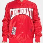 CHAMARRA INATTI REDS CREST EMBLEM SATIN JACKET RED en STOCK