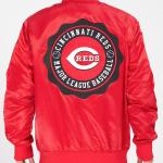 CHAMARRA INATTI REDS CREST EMBLEM SATIN JACKET RED en STOCK