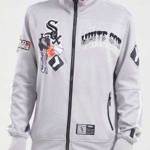 CHAMARRA AGO WHITE SOX HOME TOWN DK TRACK JACKET GRAY en STOCK