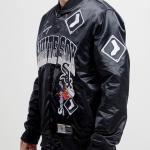 CHAMARRA AGO WHITE SOX HOME TOWN SATIN JACKET BLACK en STOCK