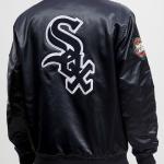 CHAMARRA AGO WHITE SOX HOME TOWN SATIN JACKET BLACK en STOCK