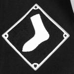 CHAMARRA AGO WHITE SOX OLD ENGLISH WOOL VARSITY JACKET BLACK WHITE en STOCK