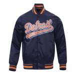 CHAMARRA DETROIT TIGERS SCRIPT TAIL MENS SATIN JACKET MIDNIGHT NAVY ORANGE MIDNIGHT NAVY en STOCK