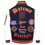CHAMARRA ROIT TIGERS OLD ENGLISH RIB WOOL VARSITY JACKET MIDNIGHT NAVY ORANGE MIDNIGHT NAVY en STOCK