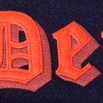 CHAMARRA ROIT TIGERS OLD ENGLISH RIB WOOL VARSITY JACKET MIDNIGHT NAVY ORANGE MIDNIGHT NAVY en STOCK