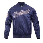 CHAMARRA OIT TIGERS BIG LOGO WORLD SERIES SATIN JACKET MIDNIGHT NAVY en STOCK