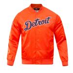 CHAMARRA OIT TIGERS BIG LOGO WORLD SERIES SATIN JACKET ORANGE en STOCK