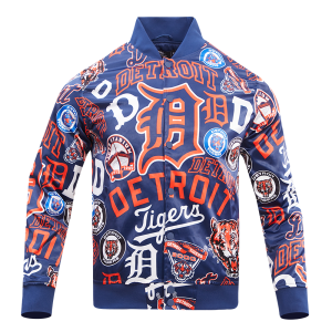 CHAMARRA TROIT TIGERS AOP SATIN JACKET MIDNIGHT NAVY en STOCK