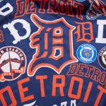 CHAMARRA TROIT TIGERS AOP SATIN JACKET MIDNIGHT NAVY en STOCK