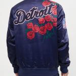 CHAMARRA OIT TIGERS ROSE SATIN JACKET MIDNIGHT NAVY en STOCK