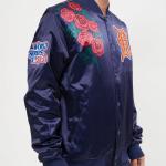 CHAMARRA OIT TIGERS ROSE SATIN JACKET MIDNIGHT NAVY en STOCK