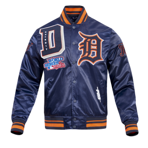 CHAMARRA OIT TIGERS MASH UP RIB SATIN JACKET MIDNIGHT NAVY ORANGE MIDNIGHT NAVY en STOCK