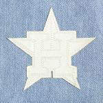 CHAMARRA HOUSTON ASTROS VARSITY BLUES MENS DENIM VARSITY JACKET DENIM LINEN en STOCK