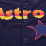 CHAMARRA TON ASTROS BIG LOGO SATIN JACKET MIDNIGHT NAVY en STOCK