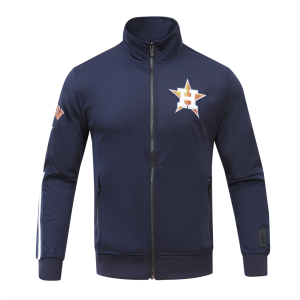 CHAMARRA HUSTON ASTROS CLASSIC MENS TRACK JACKET MIDNIGHT NAVY ORANGE en STOCK