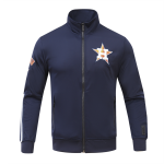 CHAMARRA HUSTON ASTROS CLASSIC MENS TRACK JACKET MIDNIGHT NAVY ORANGE en STOCK