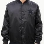 CHAMARRA TON ASTROS TRIPLE BLACK SATIN JACKET TRIPLE BLACK en STOCK