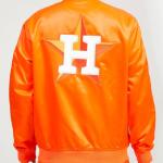 CHAMARRA TON ASTROS RETRO HOME TOWN SATIN JACKET ORANGE en STOCK