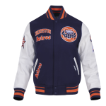 CHAMARRA TON ASTROS RETRO CLASSIC RIB WOOL VARSITY JACKET MIDNIGHT NAVY ORANGE MIDNIGHT NAVY en STOCK