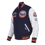 CHAMARRA TON ASTROS RETRO CLASSIC RIB WOOL VARSITY JACKET MIDNIGHT NAVY ORANGE MIDNIGHT NAVY en STOCK