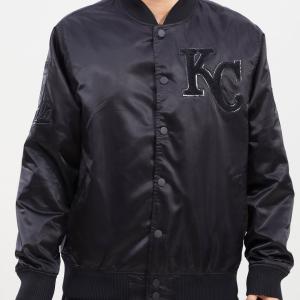 CHAMARRA AS CITY ROYALS TRIPLE BLACK SATIN JACKET TRIPLE BLACK en STOCK