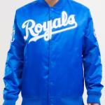 CHAMARRA AS CITY ROYALS BIG LOGO SATIN JACKET ROYAL BLUE en STOCK