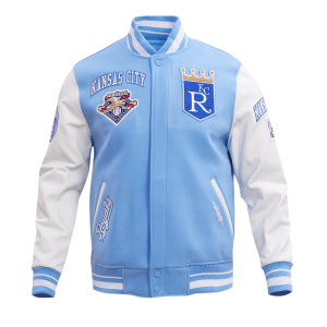 CHAMARRA AS CITY ROYALS RETRO CLASSIC RIB WOOL VARSITY JACKET UNIVERSITY BLUE WHITE en STOCK