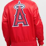 CHAMARRA ANGELES ANGELS TEAM BIG LOGO SATIN JACKET RED en STOCK
