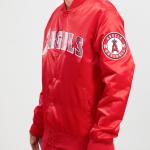 CHAMARRA ANGELES ANGELS TEAM BIG LOGO SATIN JACKET RED en STOCK