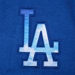 CHAMARRA LOS ANGELES DODGERS CITY CENTRIC MENS RIB WOOL VARSITY JACKET DODGER BLUE WHITE en STOCK